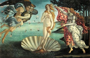 The Birth of Venus painting